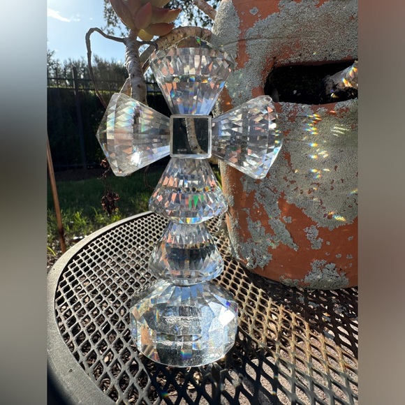 Oleg Cassini 6" CRYSTAL CROSS PAPERWEIGHT Signed - Picture 2 of 11